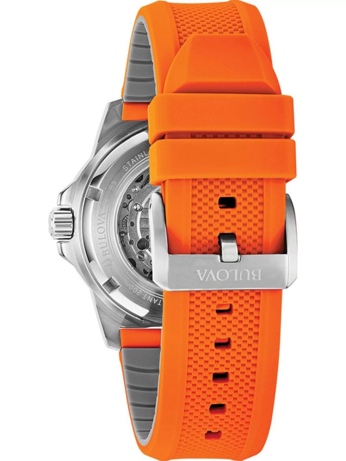 Bulova Taucheruhr Fur Herren A Automatik Orange/Silberfarben | Herrenuhren