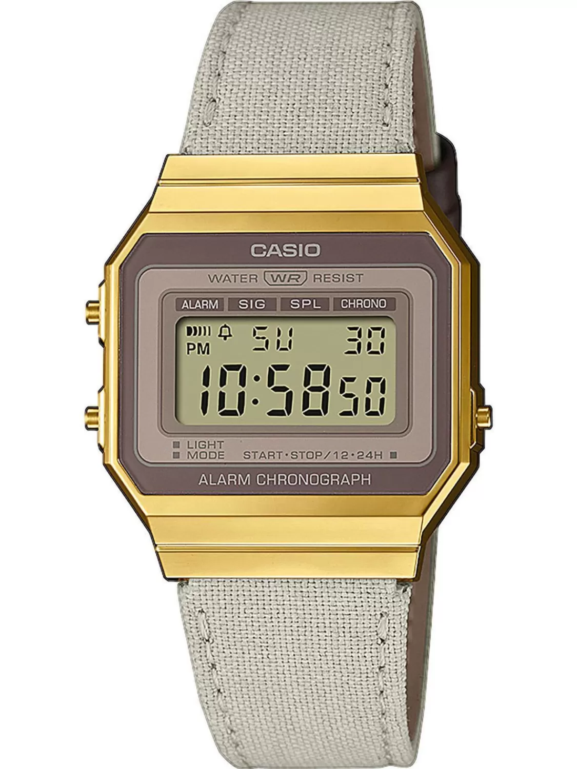Casio Vintage Iconic Damenuhr Hellgrau/Goldfarben | Damenuhren