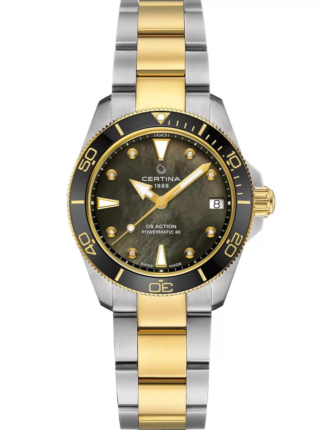 Certina Damenuhr Automatik Ds Action Bicolor 30 Bar | Damenuhren