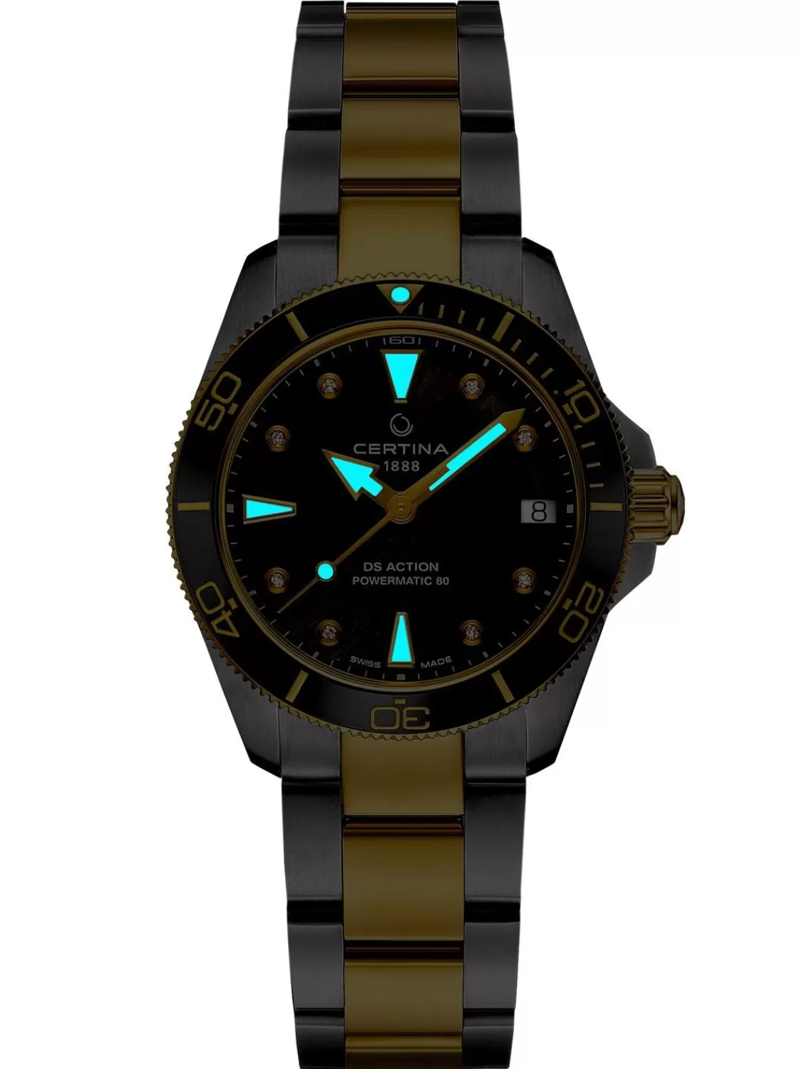 Certina Damenuhr Automatik Ds Action Bicolor 30 Bar | Damenuhren