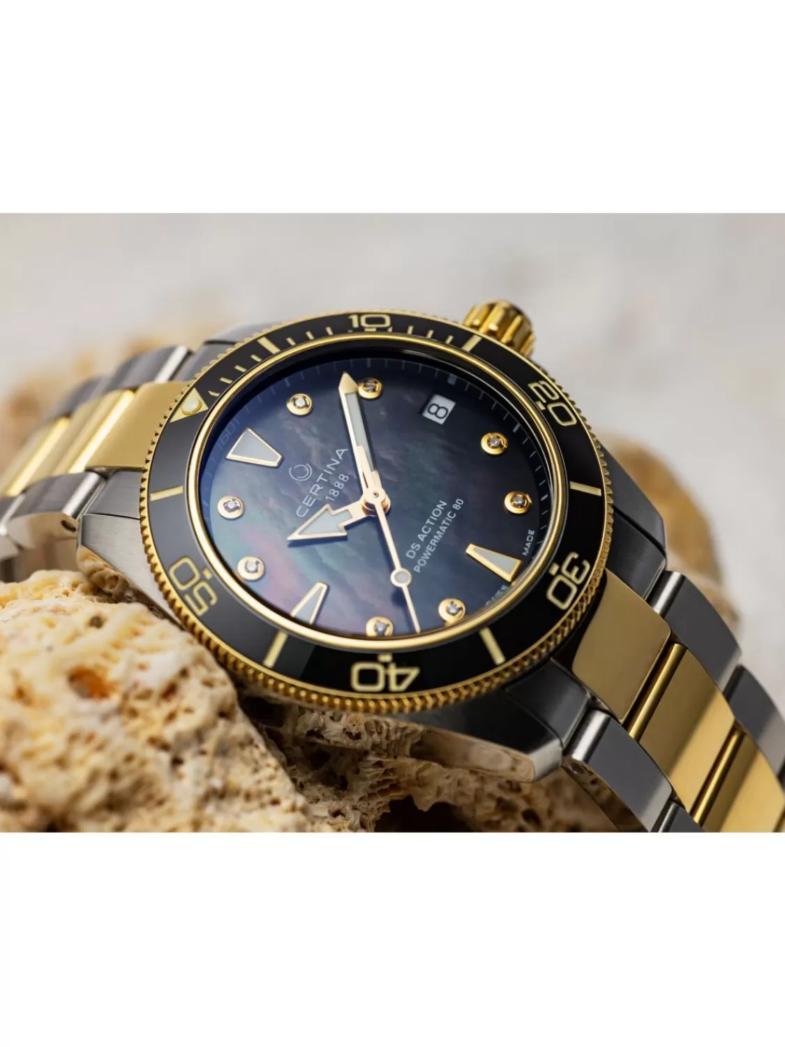 Certina Damenuhr Automatik Ds Action Bicolor 30 Bar | Damenuhren