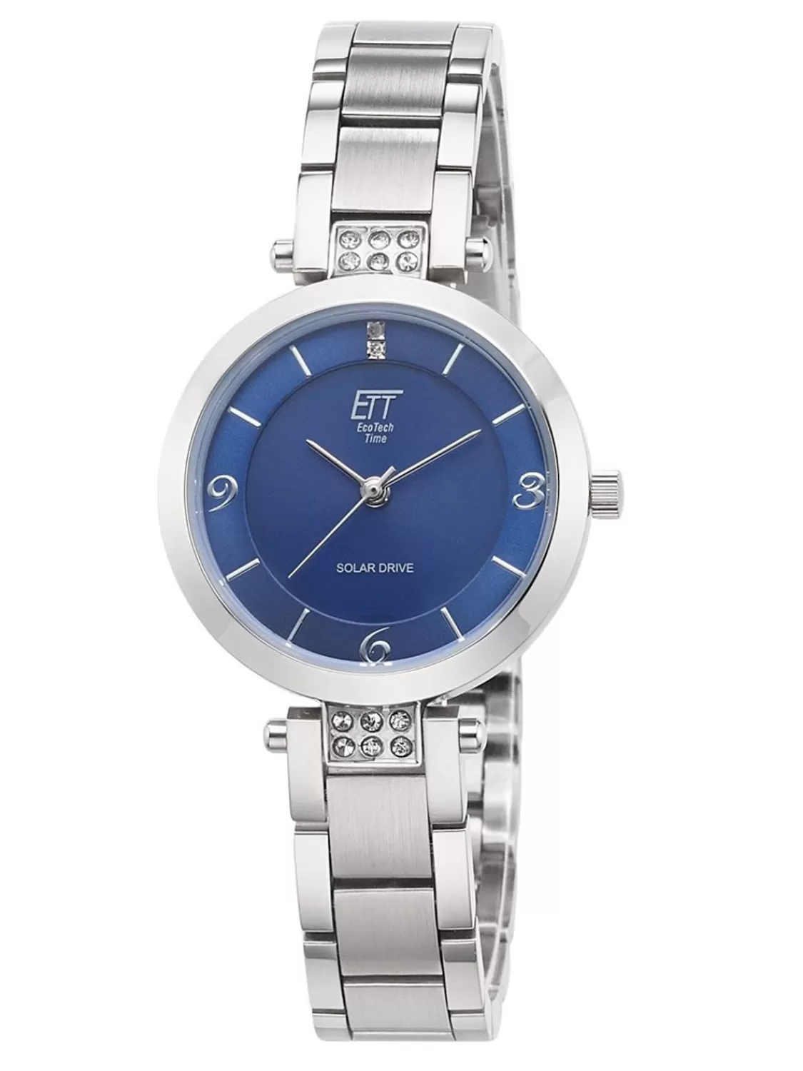 ETT Eco Tech Time Damen-Solaruhr Diamond Lady Blau | Damenuhren