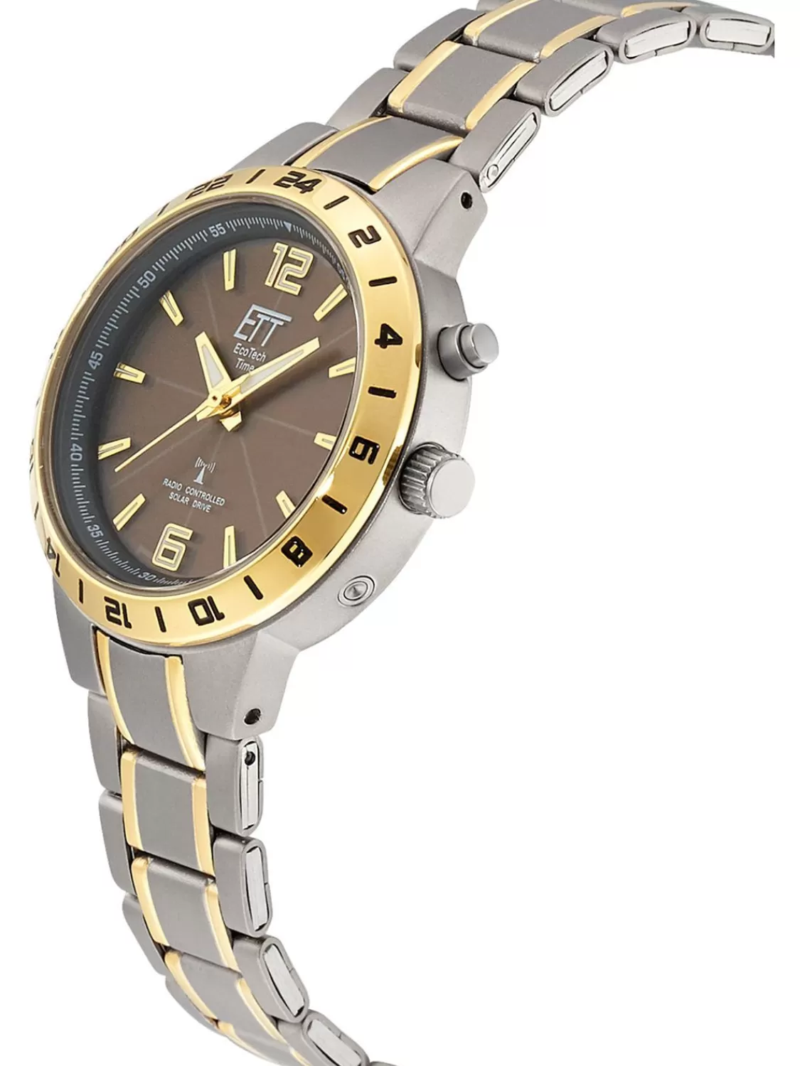 ETT Eco Tech Time Damenuhr Funk-Solar Basic Titan Bicolor | Damenuhren