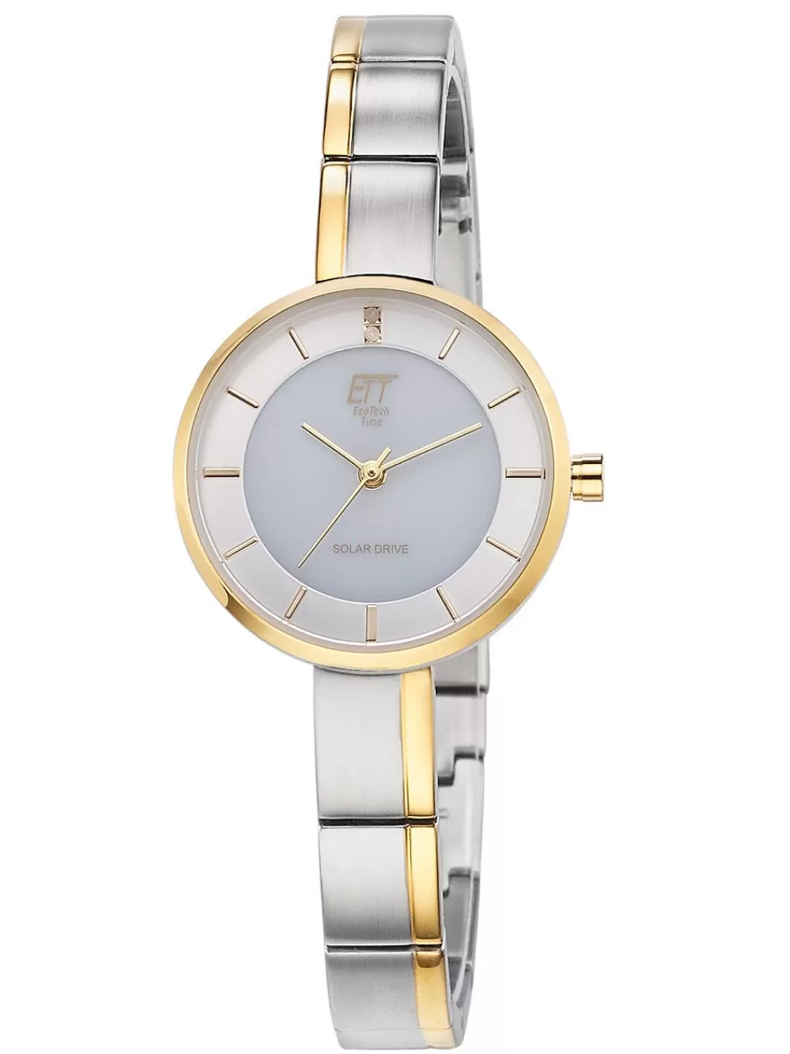 ETT Eco Tech Time Damenuhr Solar Diamond Lady Bicolor | Damenuhren
