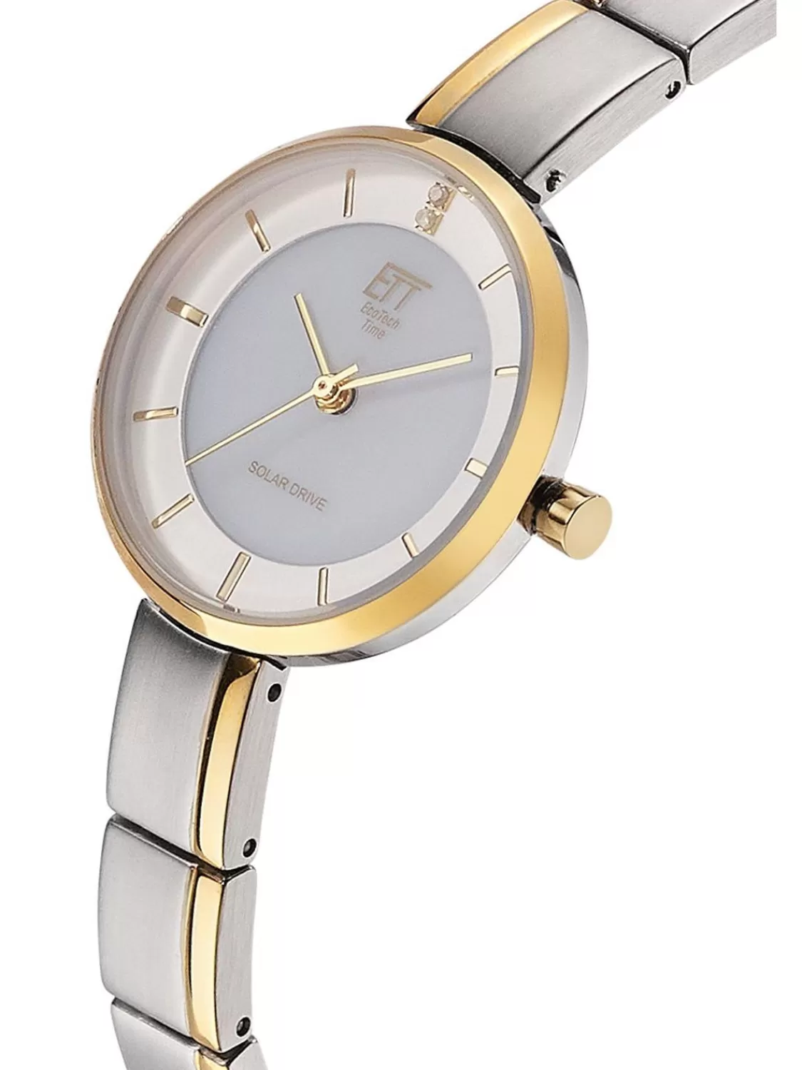 ETT Eco Tech Time Damenuhr Solar Diamond Lady Bicolor | Damenuhren