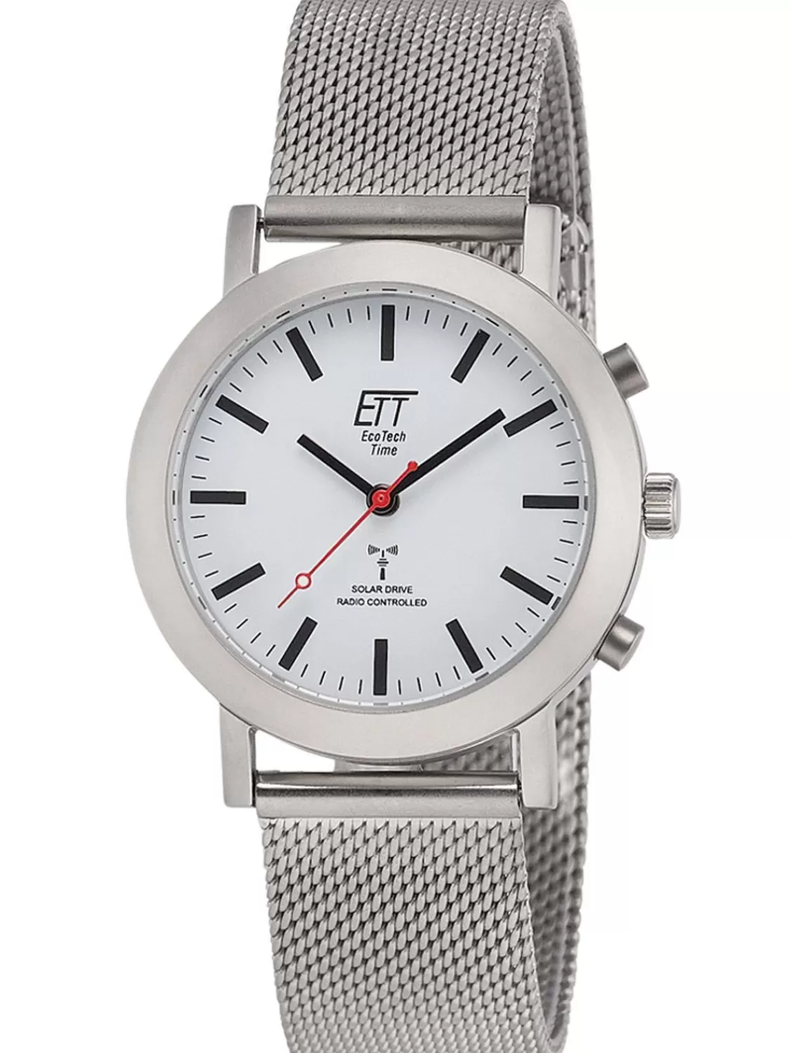 ETT Eco Tech Time Funk-Solar Damen-Armbanduhr Station Watch Mit Meshband | Damenuhren