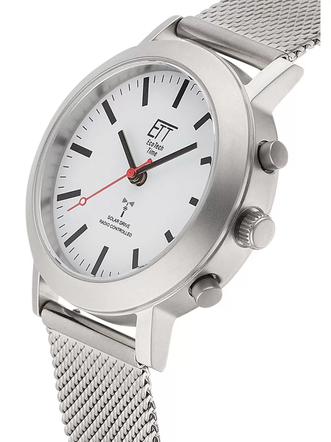 ETT Eco Tech Time Funk-Solar Damen-Armbanduhr Station Watch Mit Meshband | Damenuhren