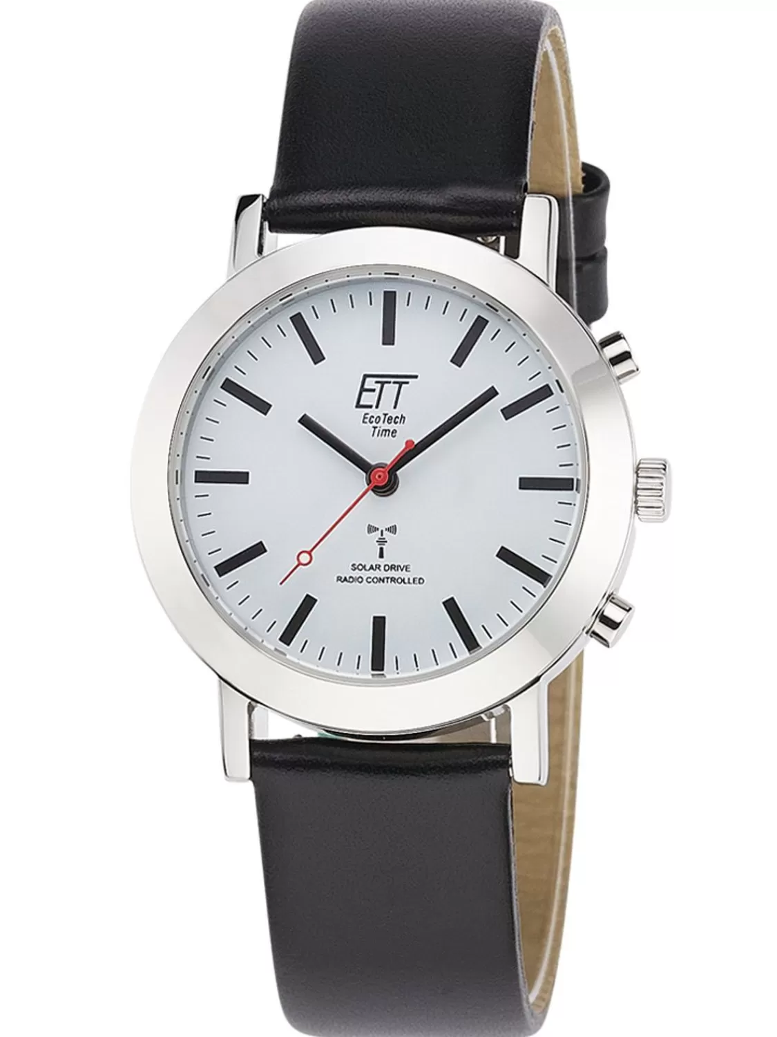 ETT Eco Tech Time Funk-Solar Damenuhr Station Watch Mit Lederband | Damenuhren