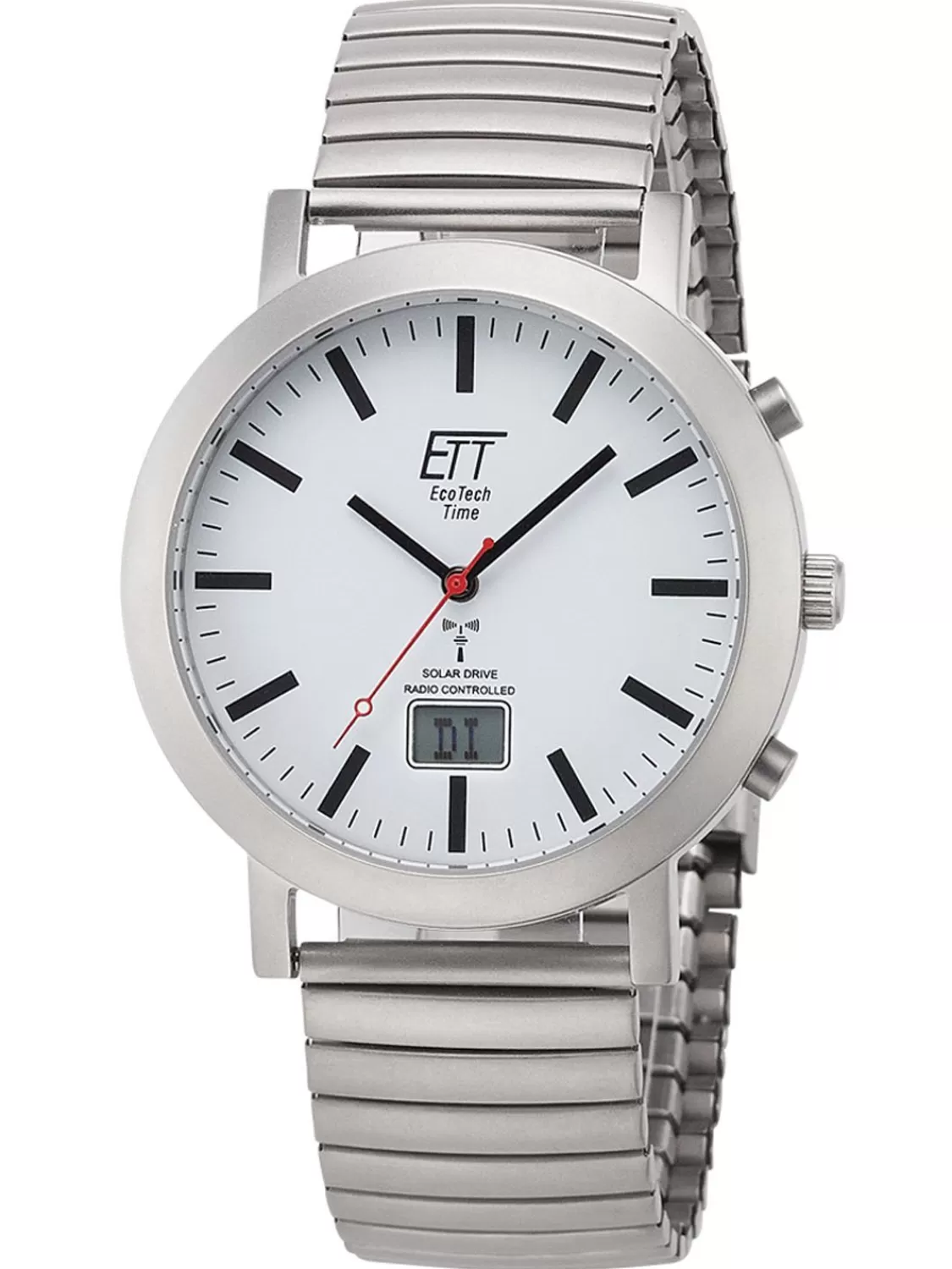 ETT Eco Tech Time Funk-Solar Herren-Armbanduhr Station Watch Mit Zugband | Herrenuhren