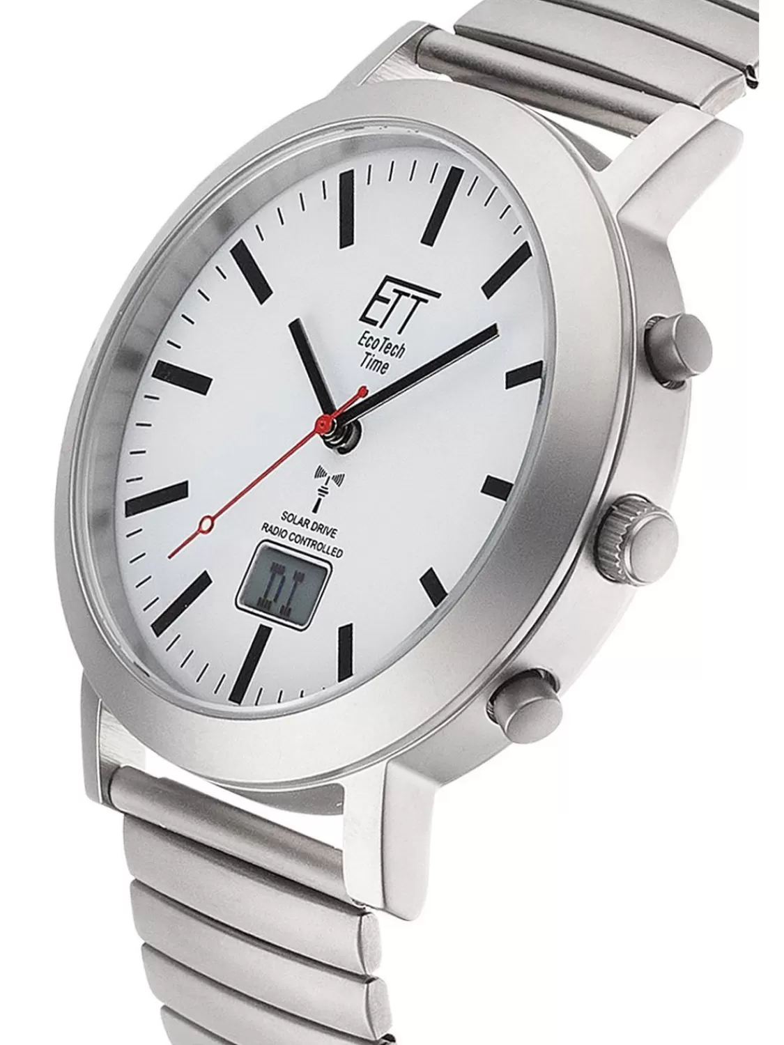 ETT Eco Tech Time Funk-Solar Herren-Armbanduhr Station Watch Mit Zugband | Herrenuhren