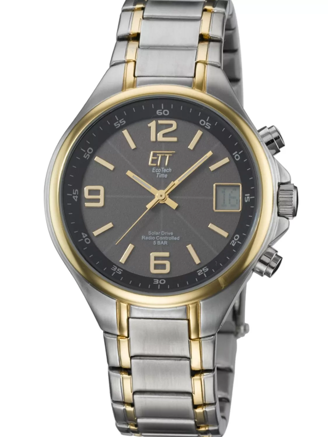 ETT Eco Tech Time Herrenuhr Funk/Solar Basic Bicolor | Herrenuhren