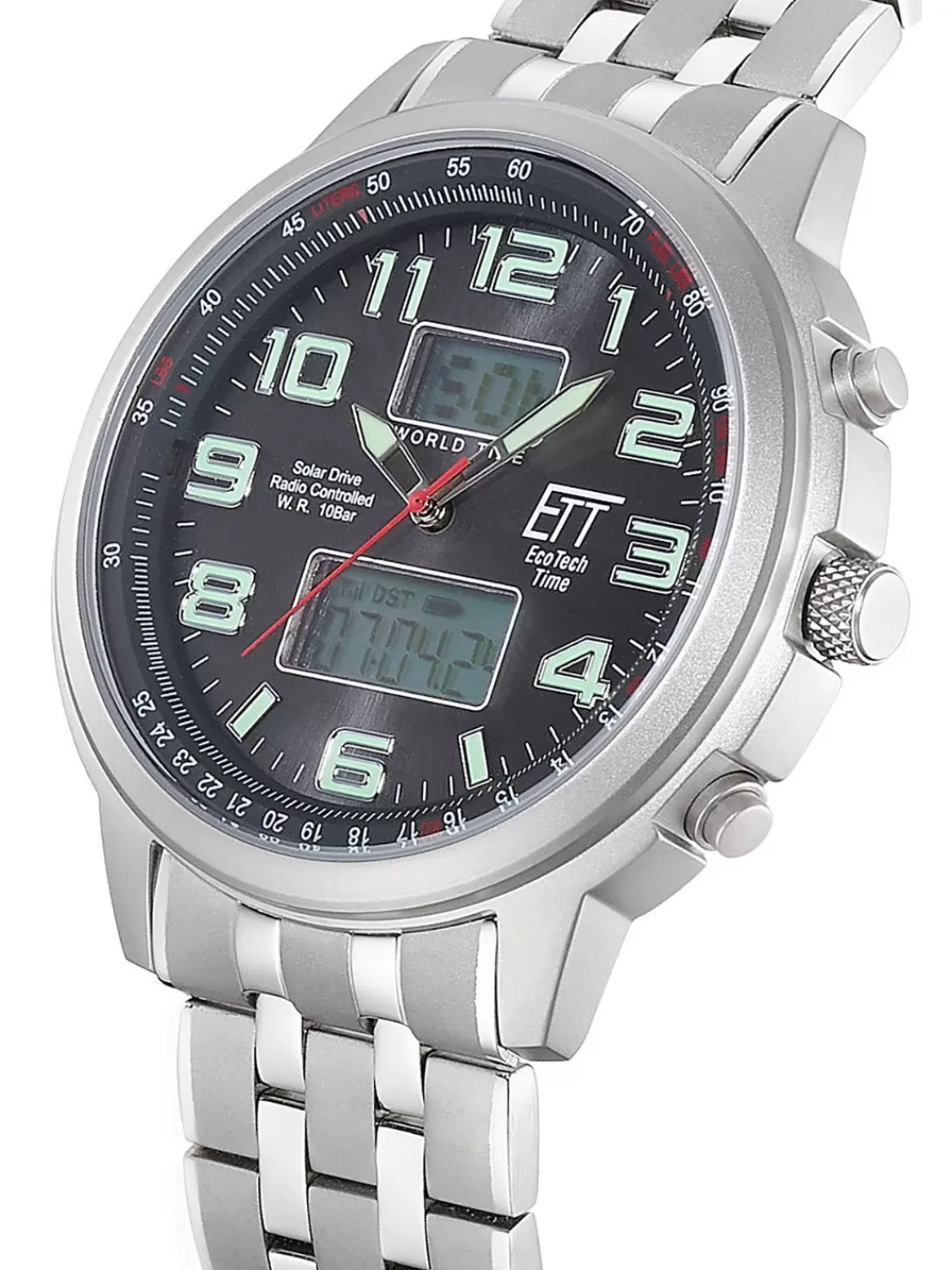 ETT Eco Tech Time Solar Drive Funk Herren-Armbanduhr Hunter Ii | Herrenuhren