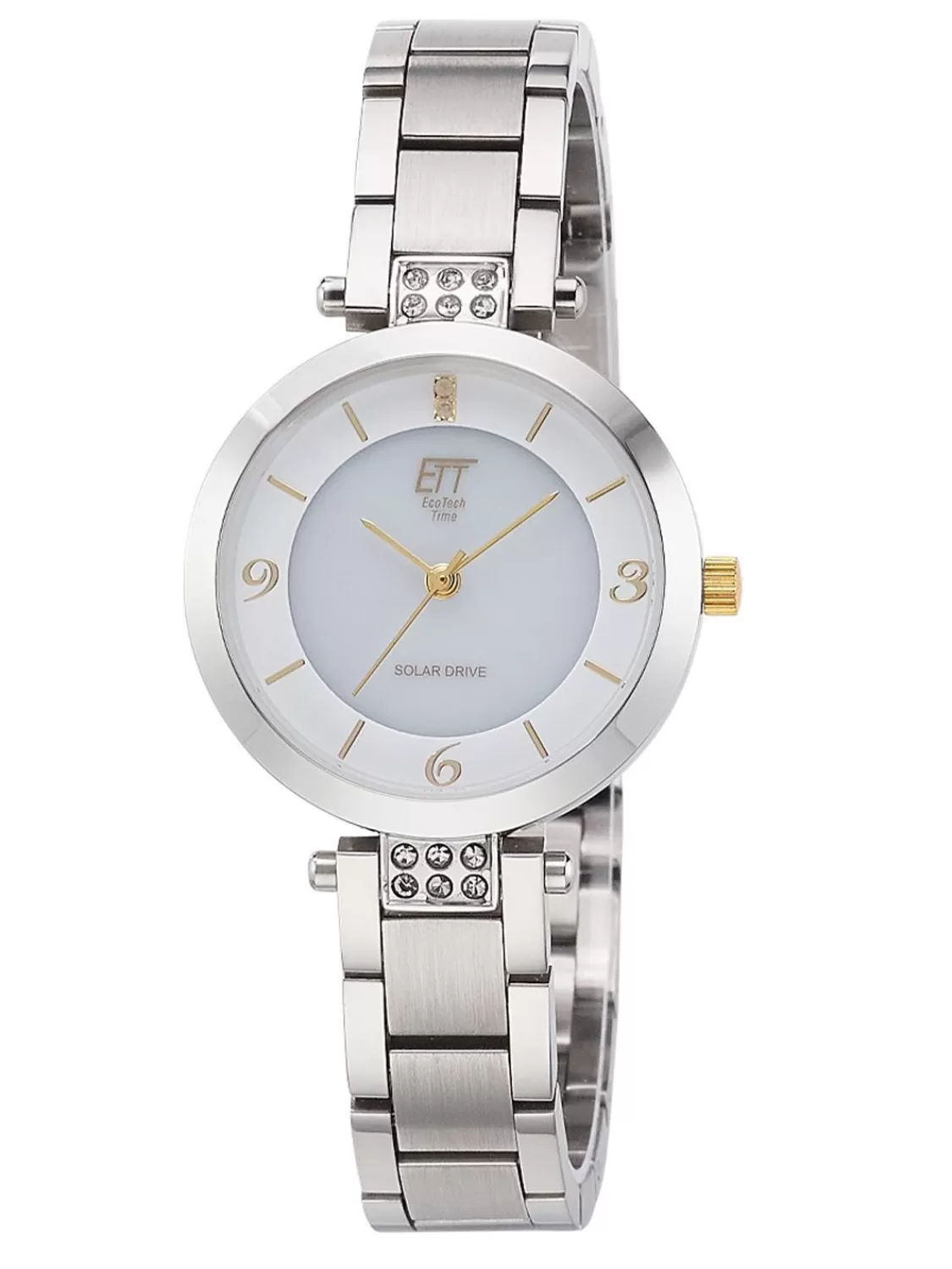 ETT Eco Tech Time Solaruhr Fur Damen Diamond Lady Silberfarben | Damenuhren