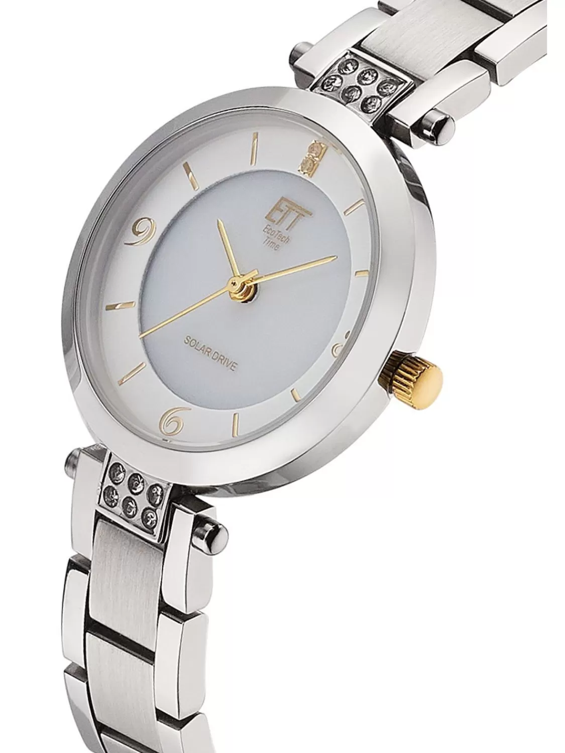 ETT Eco Tech Time Solaruhr Fur Damen Diamond Lady Silberfarben | Damenuhren