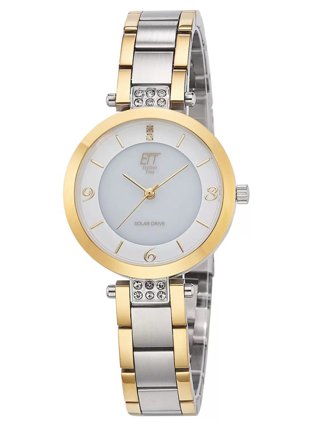 ETT Eco Tech Time Solaruhr Fur Damen Diamond Lady Zweifarbig | Damenuhren