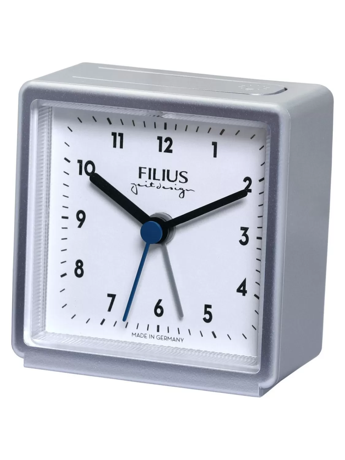 Filius Wecker Quarz Kleinformat 6,5 X 6,5 Cm Silberfarben | Wecker