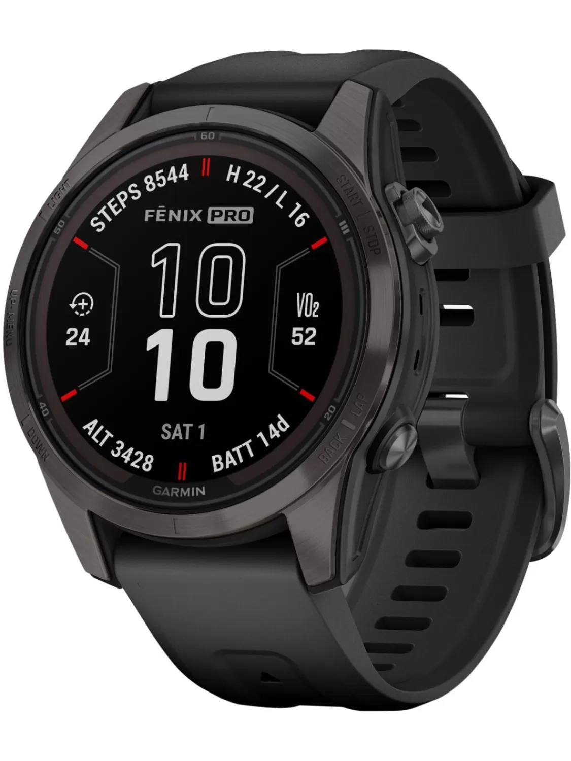 Garmin Fenix 7S Pro Saphir Solar Smartwatch Carbongrau Titan Dlc | Damenuhren
