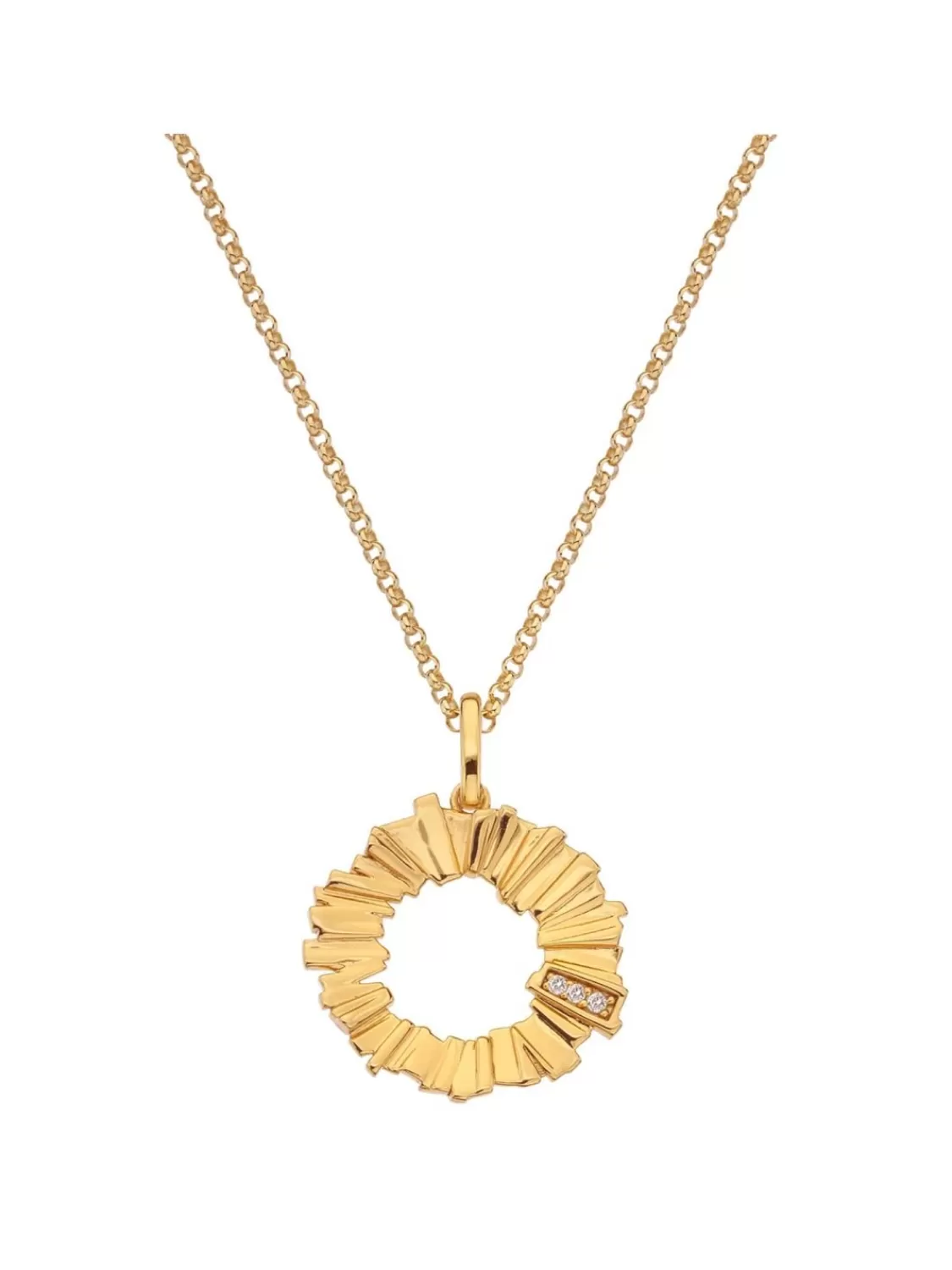 Hot Diamonds Damen-Collier Silber Vergoldet Hd X Jj Believe Small | Damenschmuck