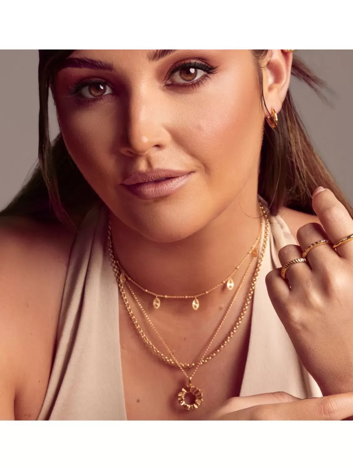 Hot Diamonds Damen-Collier Silber Vergoldet Hd X Jj Believe Small | Damenschmuck