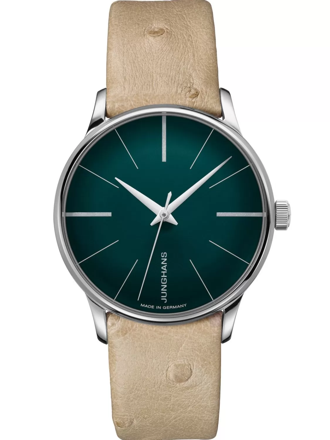 Junghans Meister Damenuhr Automatic Beige/Dunkelgrun | Damenuhren