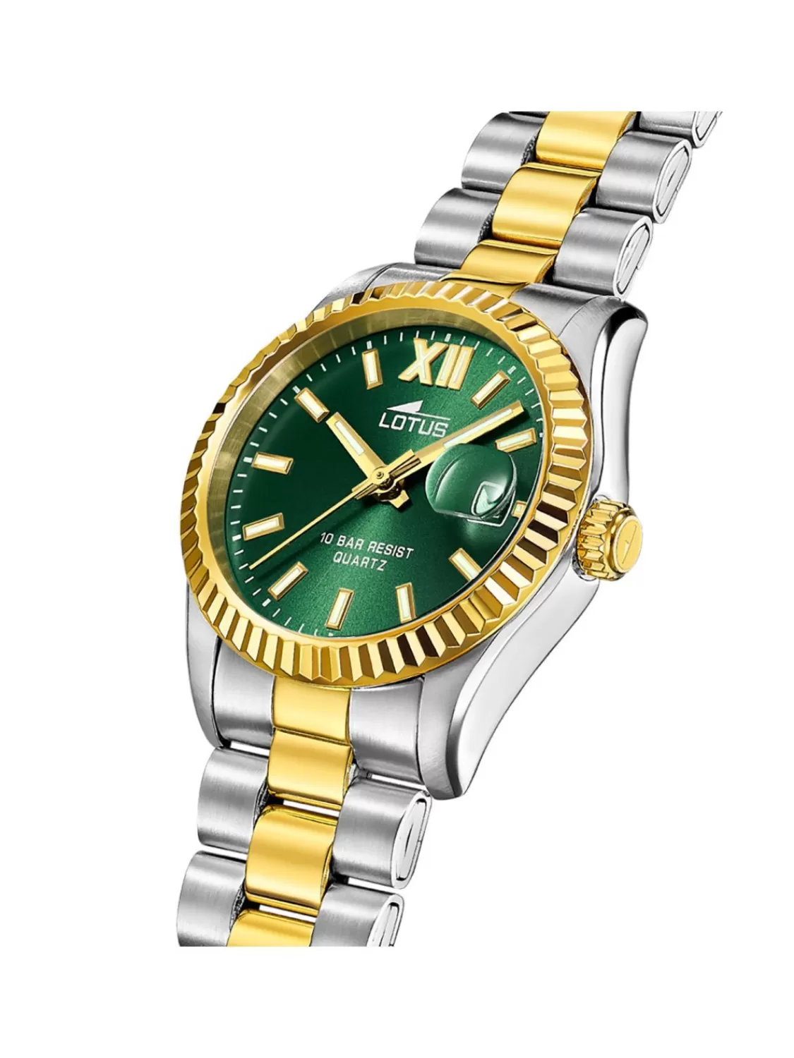 Lotus Damenuhr Quarz Bicolor Grun | Damenuhren