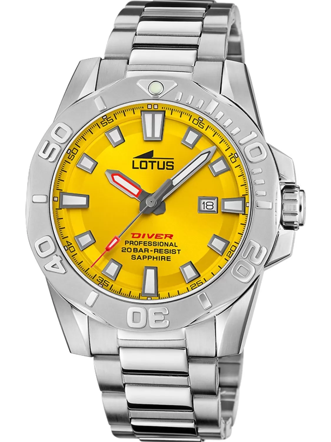 Lotus Herren-Armbanduhr Diver Gelb | Herrenuhren