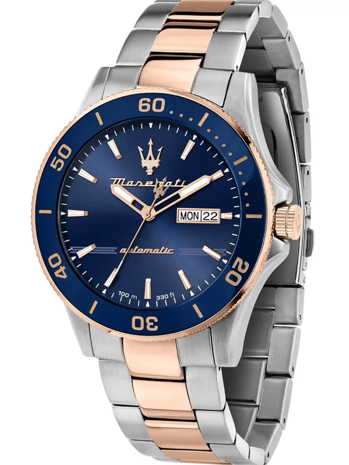 Maserati Herrenuhr Automatik Competizione Bicolor/Blau | Herrenuhren