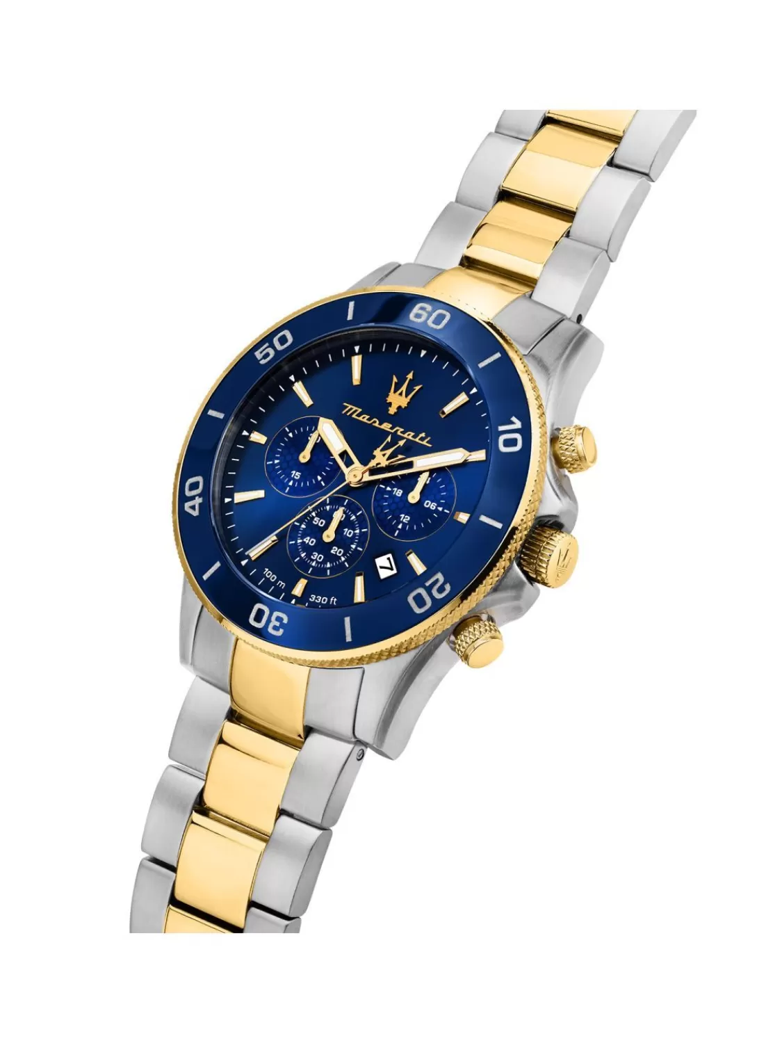 Maserati Herrenuhr Chronograph Competizione Bicolor/Blau | Herrenuhren