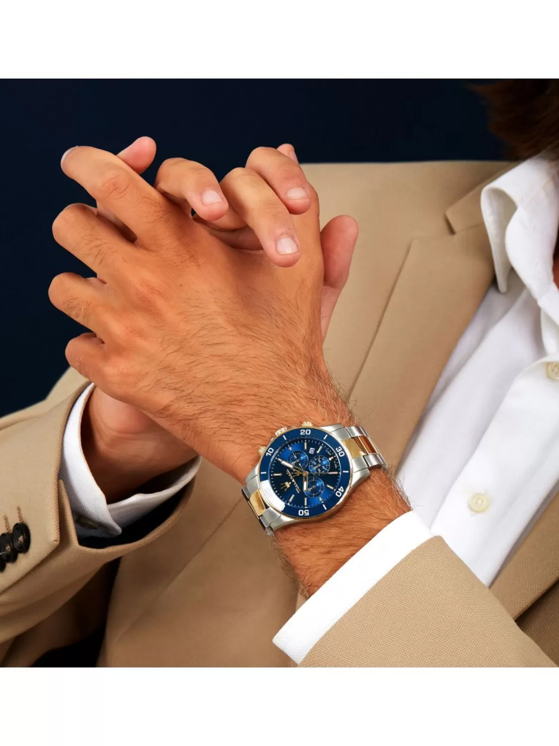 Maserati Herrenuhr Chronograph Competizione Bicolor/Blau | Herrenuhren