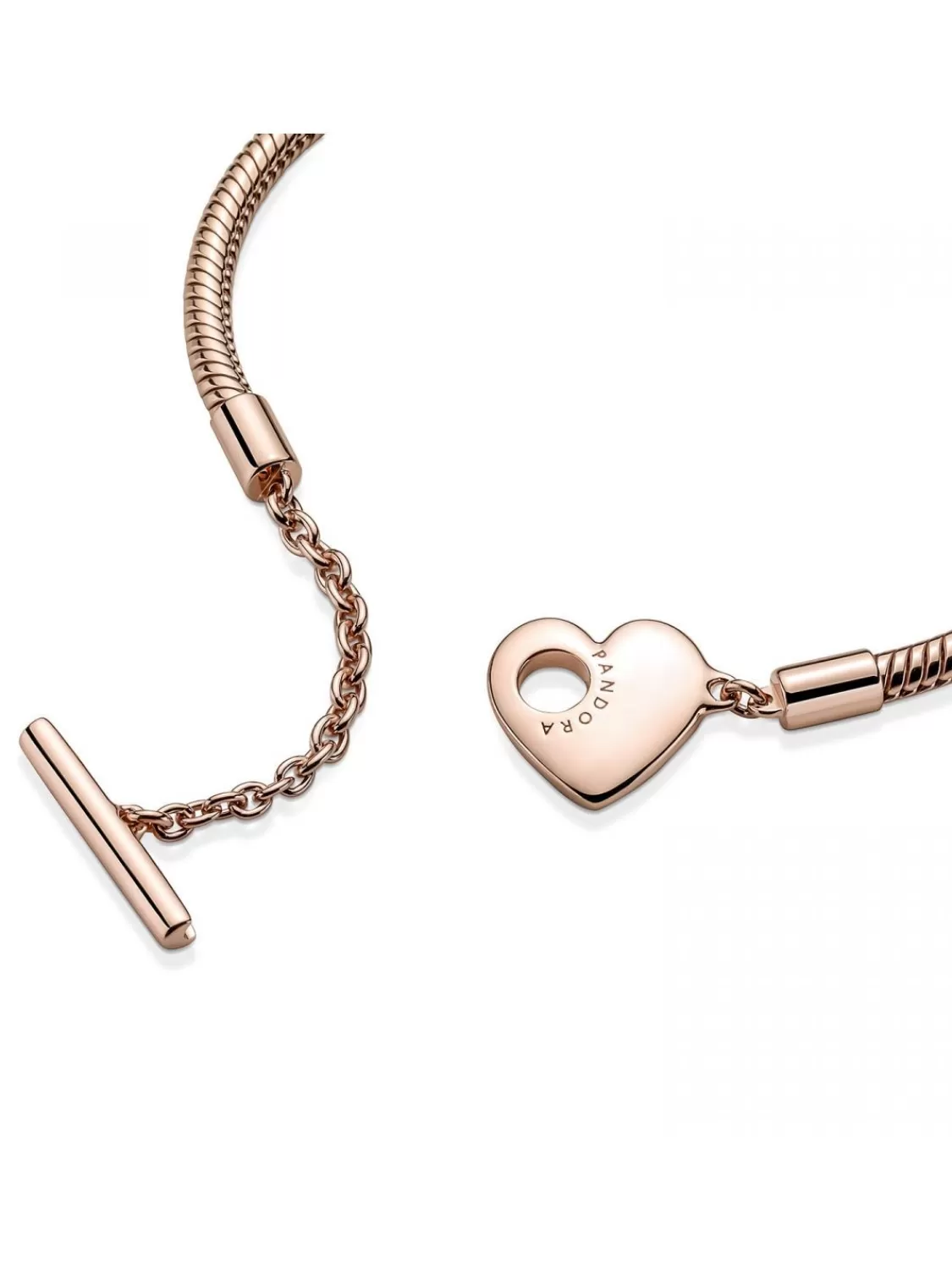 Pandora Armband Fur Damen Herz T-Bar Rosegoldfarben | Damenschmuck