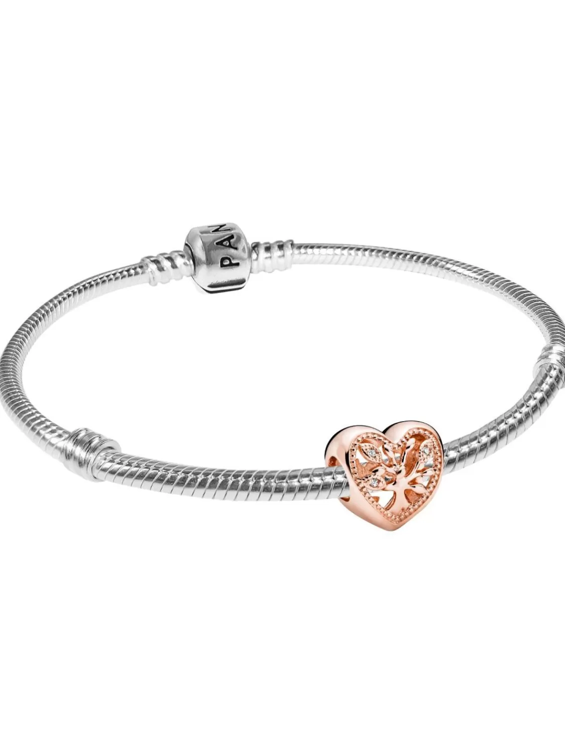 Pandora Damen-Armband Silber 925 Herz Familienstammbaum | Damenschmuck