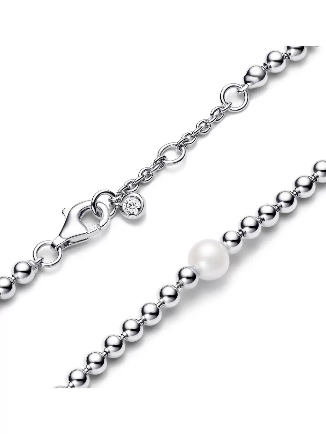 Pandora Damen-Armband Suswasser-Zuchtperle & Kugeln Silber | Damenschmuck