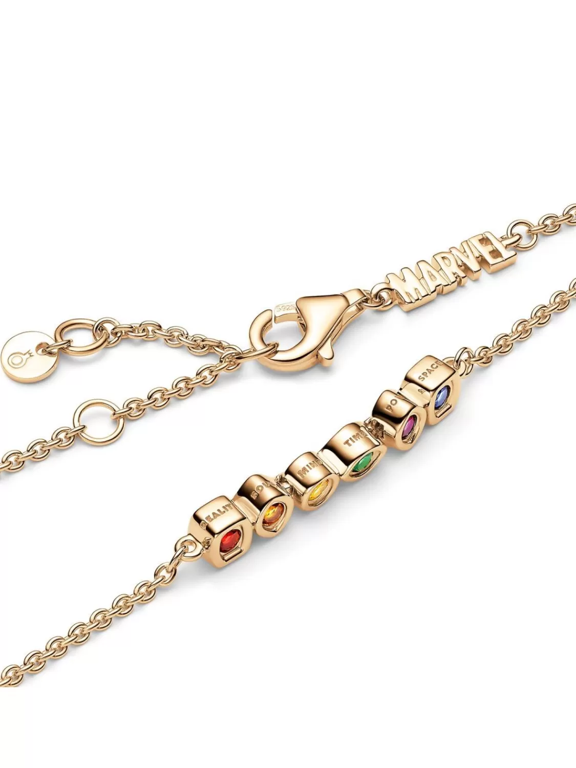 Pandora Damen-Armband The Avengers Unendlichkeits-Steine Goldfarben | Damenschmuck