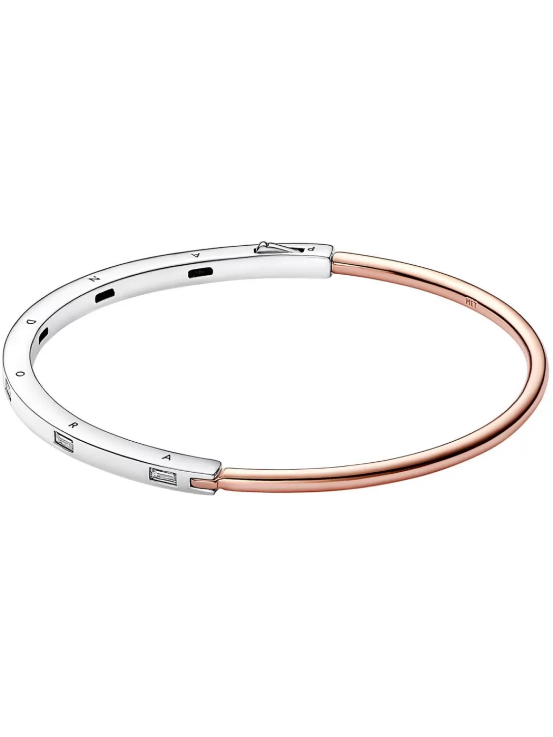 Pandora Damen-Armreif Zweifarbig I-D Pave | Damenschmuck
