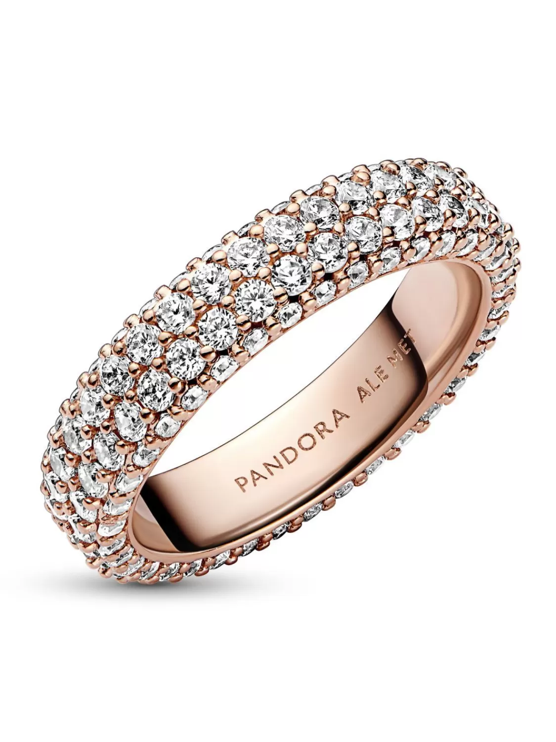 Pandora Ring Fur Damen Zeitloses Pave Rosegoldfarben | Damenschmuck