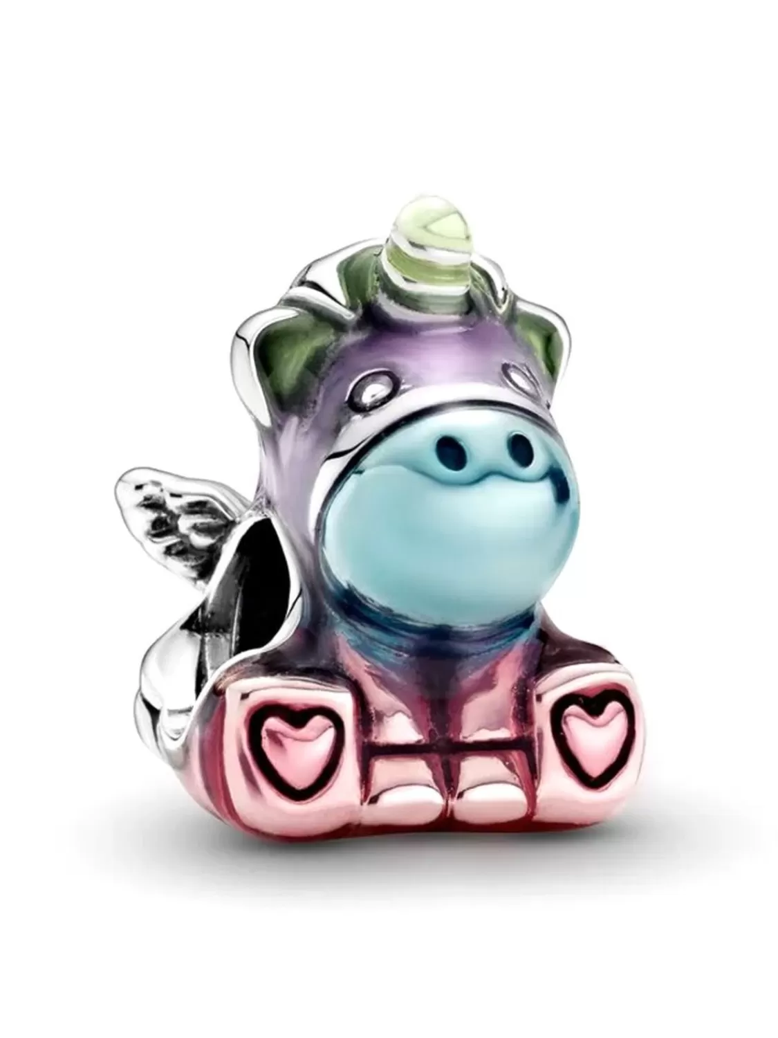 Pandora Silber Charm Bunter Regenbogen Bruno Das Einhorn | Damenschmuck
