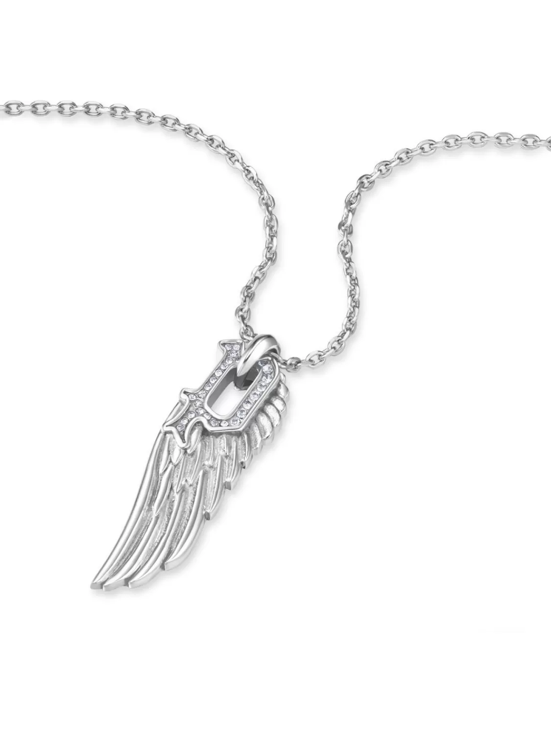 Police Herrenkette Flugel Edelstahl | Herrenschmuck
