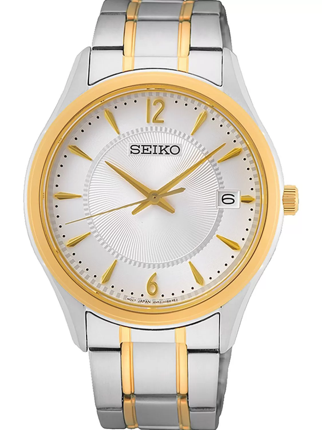 Seiko Herren Quarzuhr Mit Saphirglas Bicolor | Herrenuhren