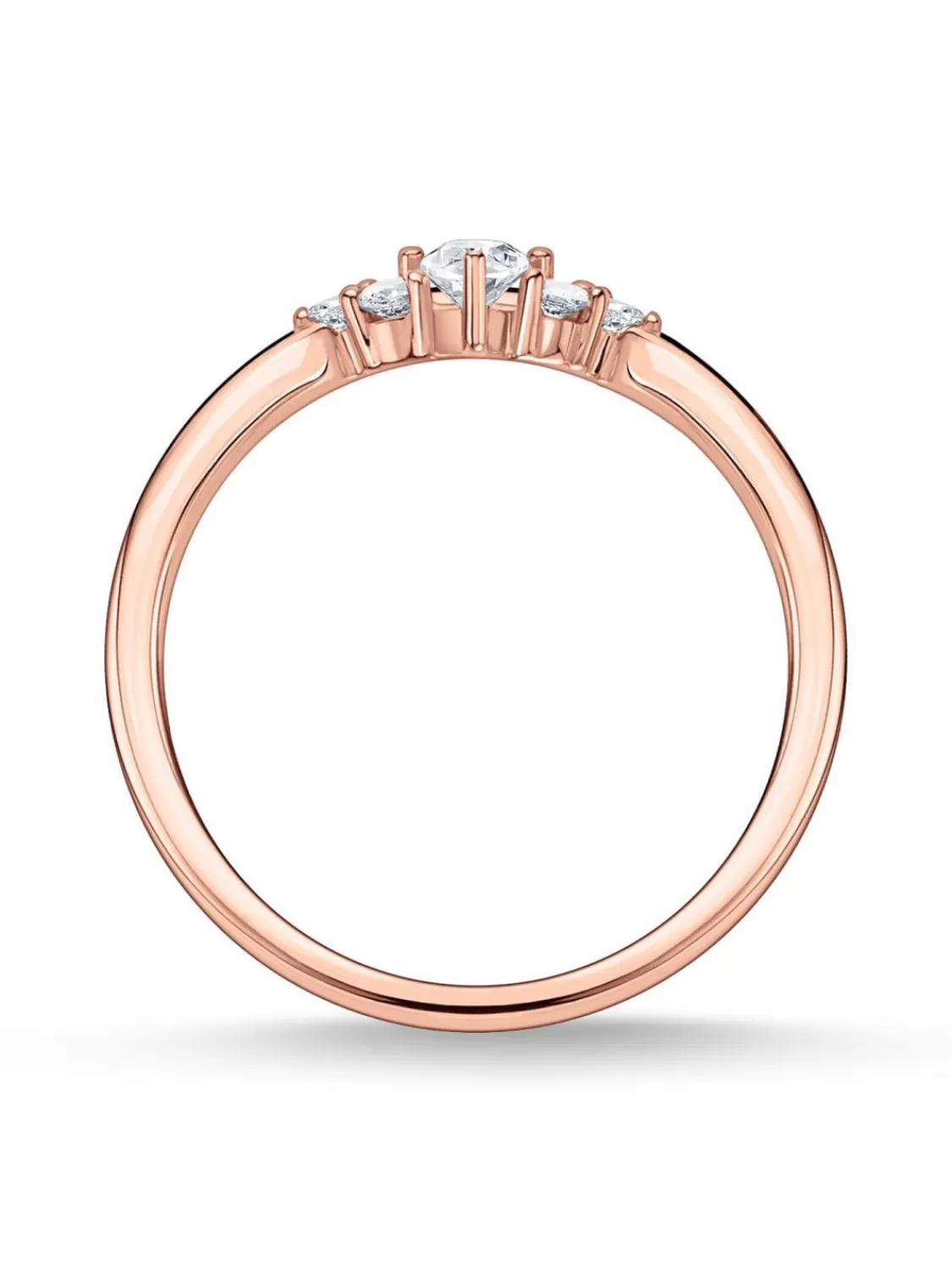 Thomas Sabo Damenring Vintage Rosegoldfarben Weise Steine | Damenschmuck