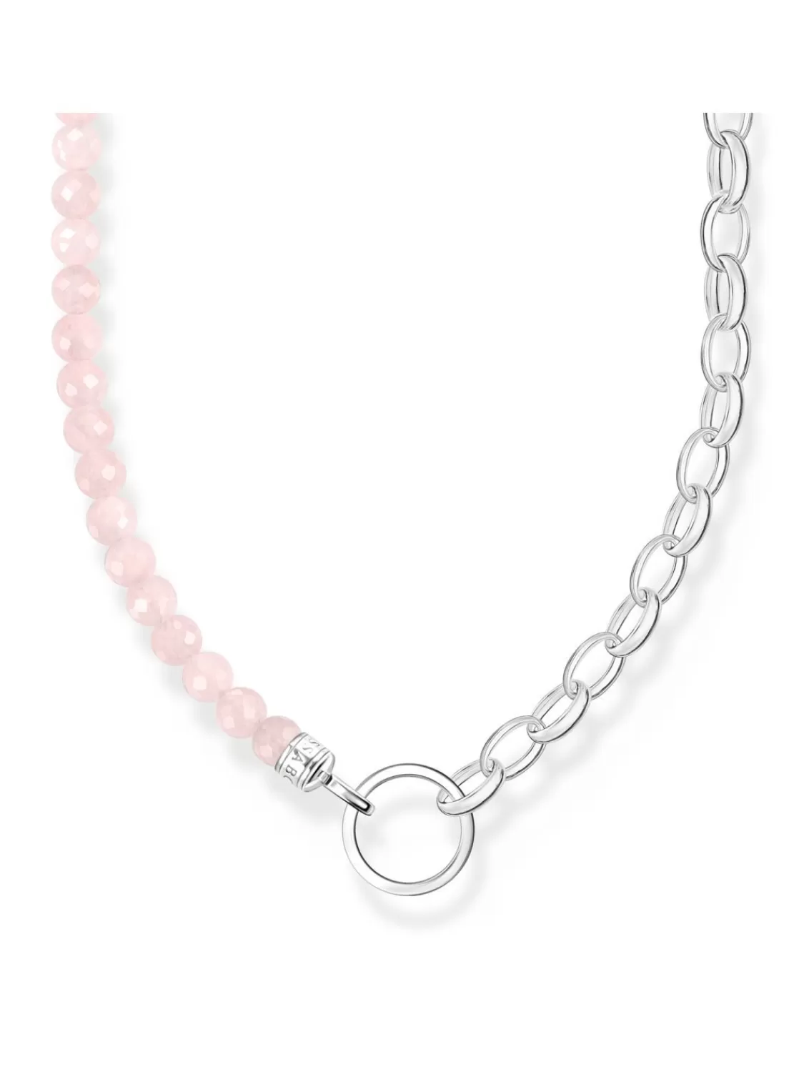 Thomas Sabo Kette Fur Charms Silber Und Rosafarbene Beads | Damenschmuck