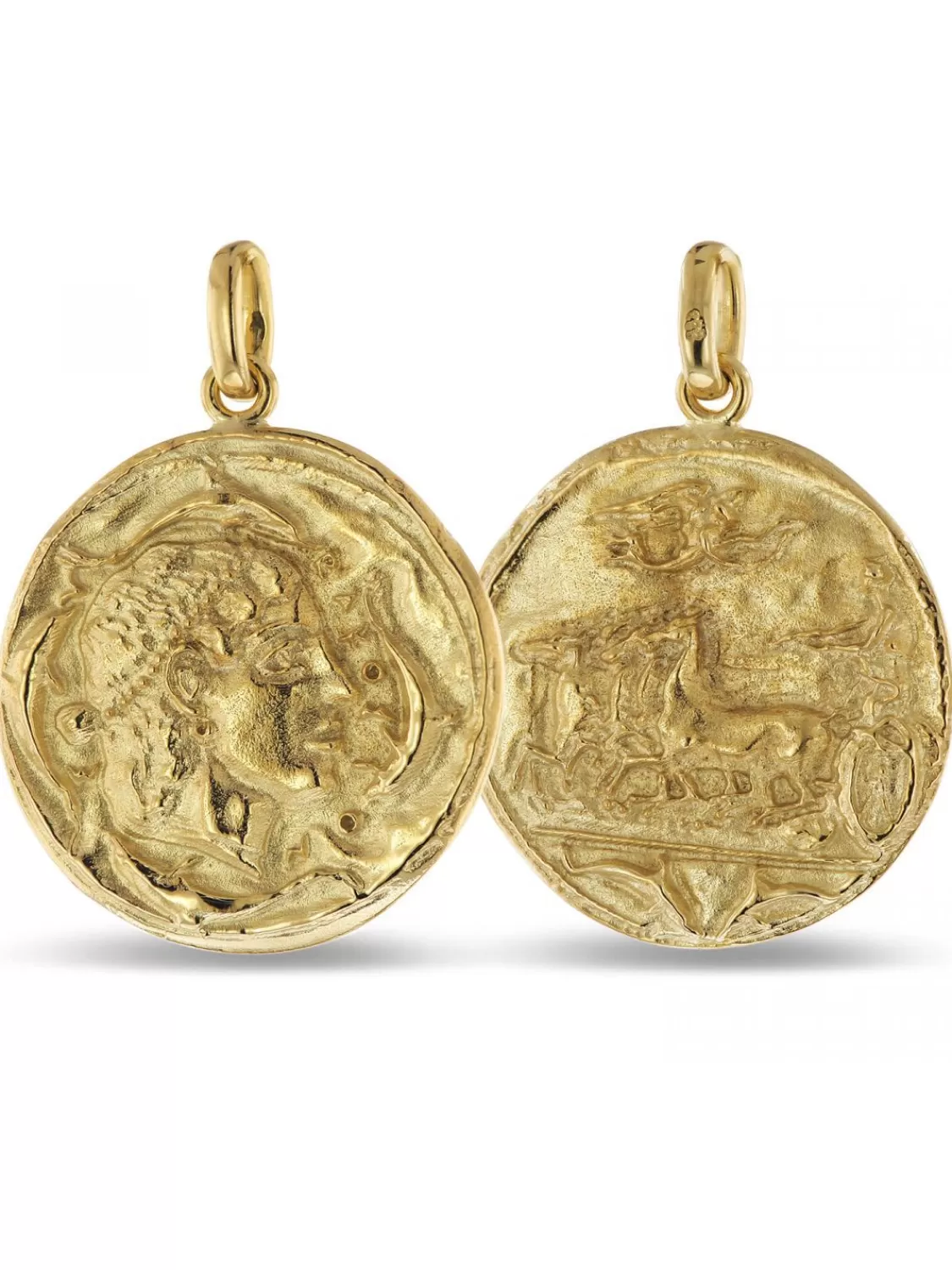 trendor Anhanger Arethusa 333 Gold (8 Karat) Replikat Antiker Munze | Herrenschmuck