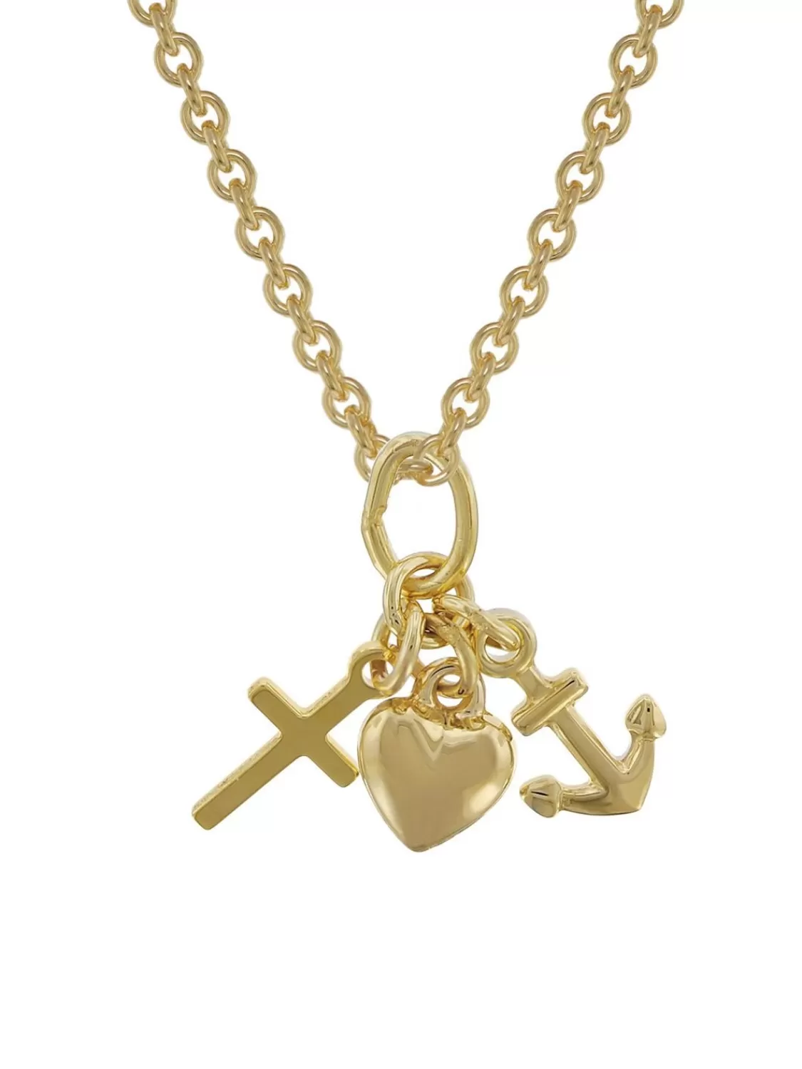 trendor Anhanger Fur Kinder Gold 333 Glaube, Liebe, Hoffnung | Kinderschmuck