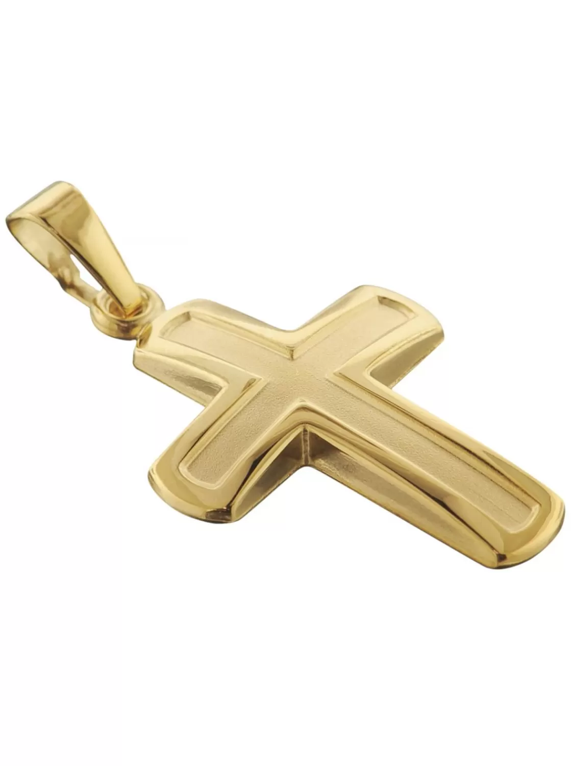 trendor Anhanger Kreuz 20 Mm Gold 333 (8 Kt.) Mit Plattierter Halskette | Herrenschmuck