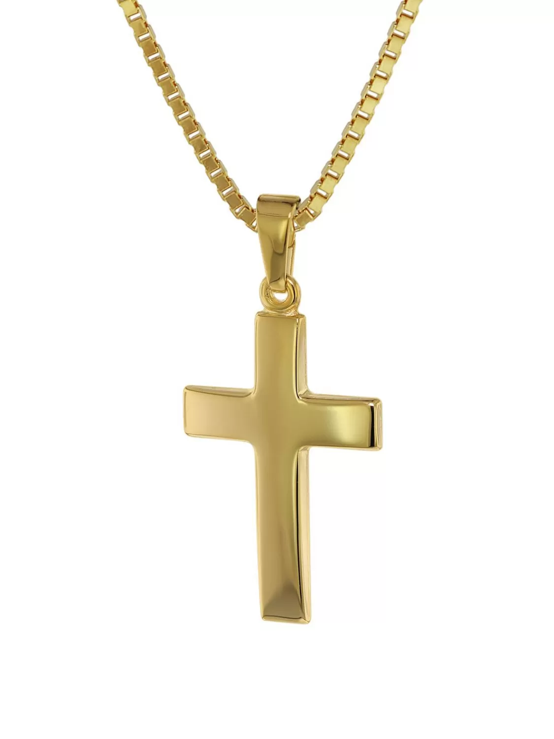 trendor Anhanger Kreuz 21 Mm Gold 333 (8 Kt.) Mit Plattierter Halskette | Herrenschmuck