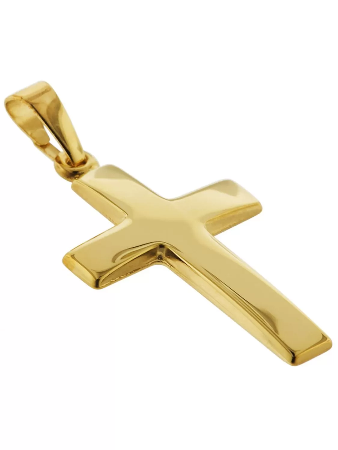 trendor Anhanger Kreuz 21 Mm Gold 333 (8 Kt.) Mit Plattierter Halskette | Herrenschmuck