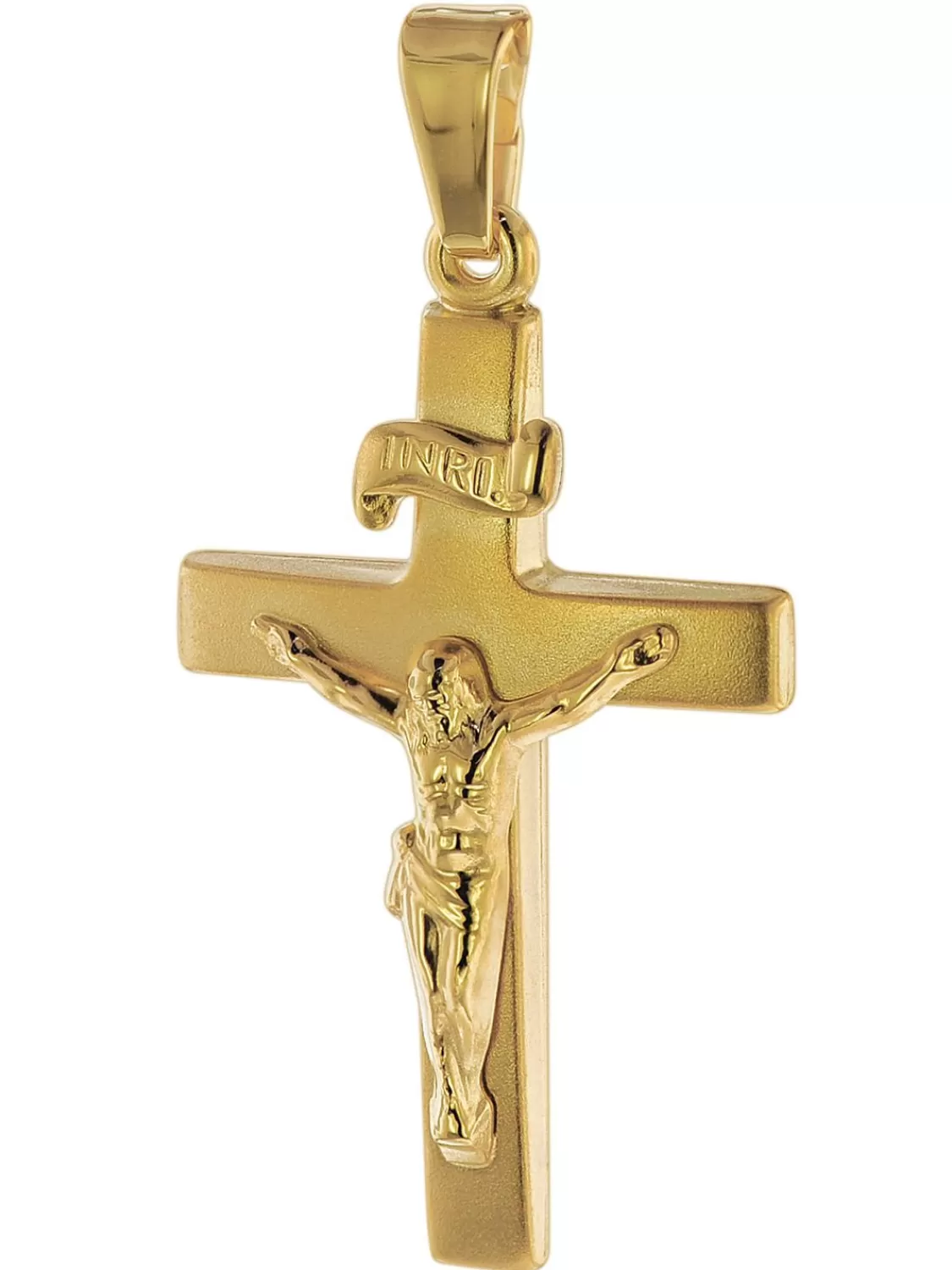trendor Anhanger Kruzifix 24 Mm Gold 750 / 18 Karat | Herrenschmuck