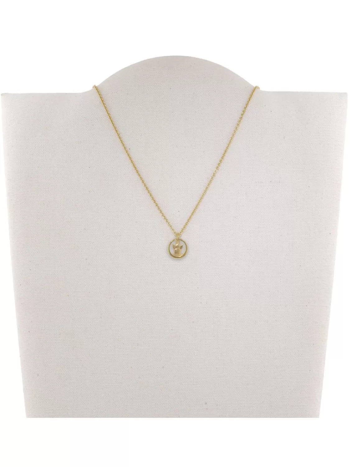 trendor Anhanger Taufring Mit Engel Gold 333 Mit Goldplattierter Kette | Kinderschmuck