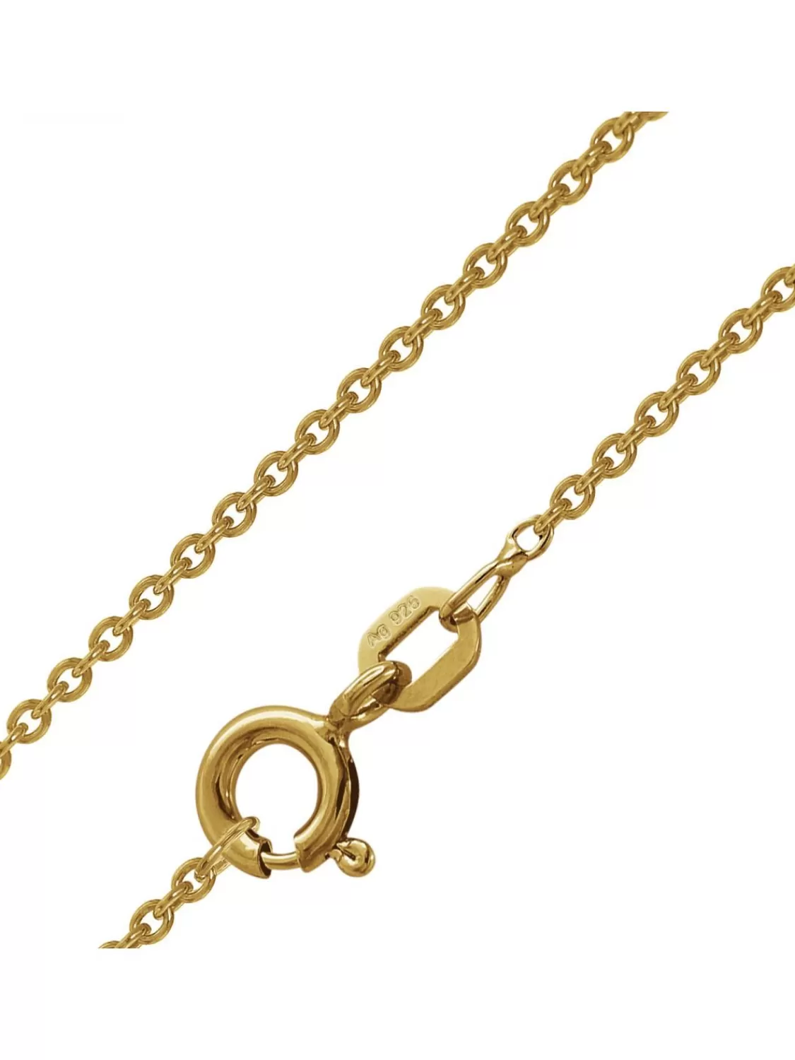 trendor Ankerkette Gold Auf Silber 925 Rundanker O 1,5 Mm | Herrenschmuck