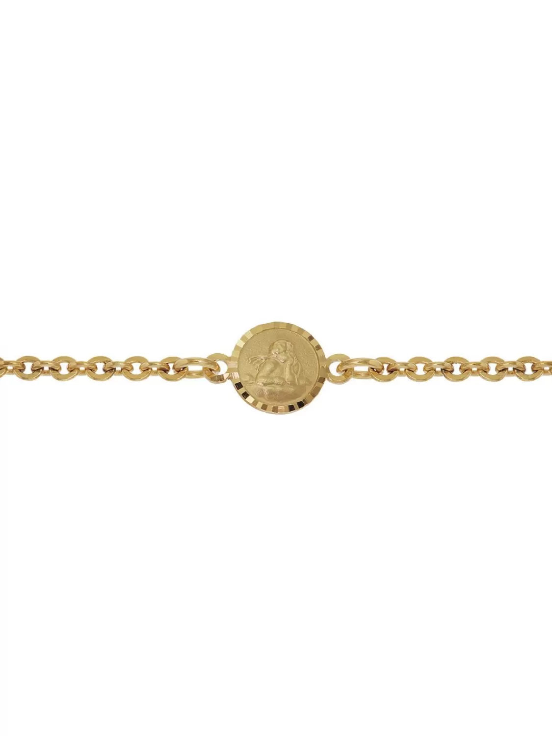 trendor Armband Fur Babys 333 Gold/8 Kt Mit Engel-Plakette 14 Cm | Kinderschmuck