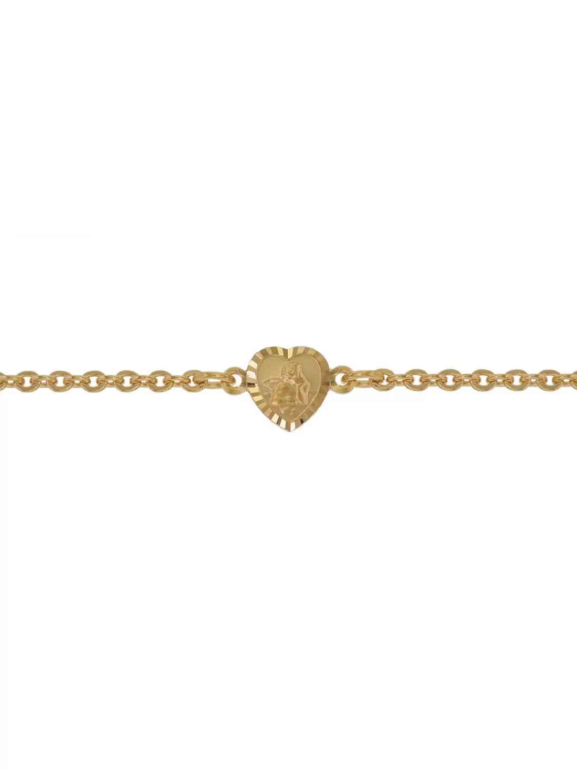 trendor Armband Fur Babys 333 Gold/8 Kt Mit Engel-Plakette 14 Cm | Kinderschmuck